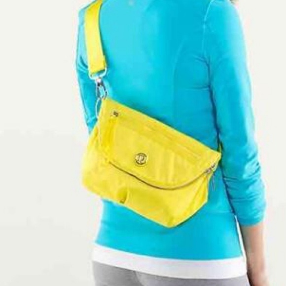 lululemon athletica Handbags - Lululemon yellow bad or belt bag 